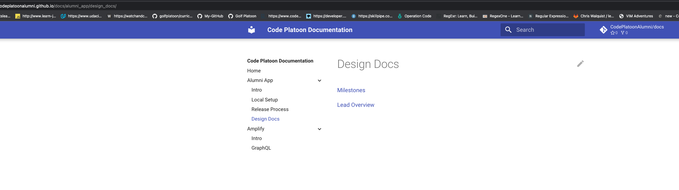 Docs Page